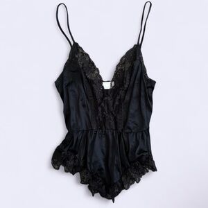 Vintage Lace Nylon Long Top Micro Dress Inner Most Size M